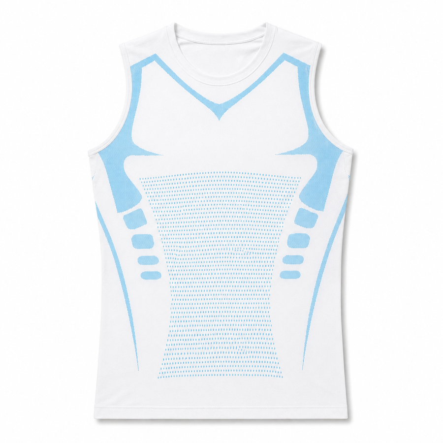 Débardeur gainant homme coloris blanc